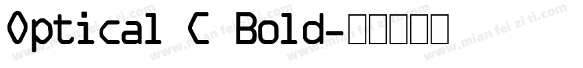 Optical C Bold字体转换